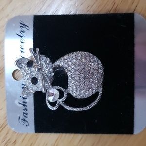 Cute Cat Pin Brooch by Fashion Jewelry